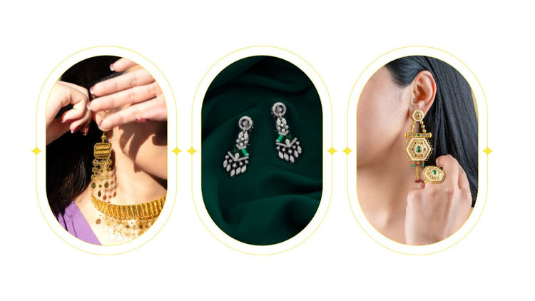 Chandelier Earrings Jewelry Collection In Dubai | UAE | Chandelier earrings for women in dubai. UAE