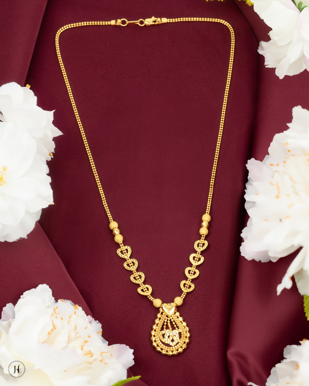 22K Yellow Gold Hanging Necklace
