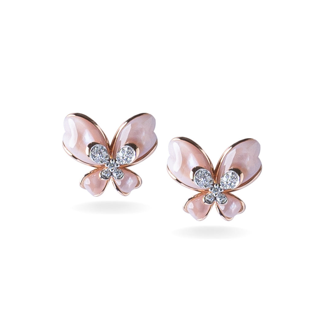 18K Rose Gold Diamond Mother of Pearl Butterfly Earrings
Diamond Jewellery In Dubai
Rose Gold earrings
Diamond Gift For Mother
Diamond Gift For Wife
18K diamond Earrings
18K Rose Gold Earrings