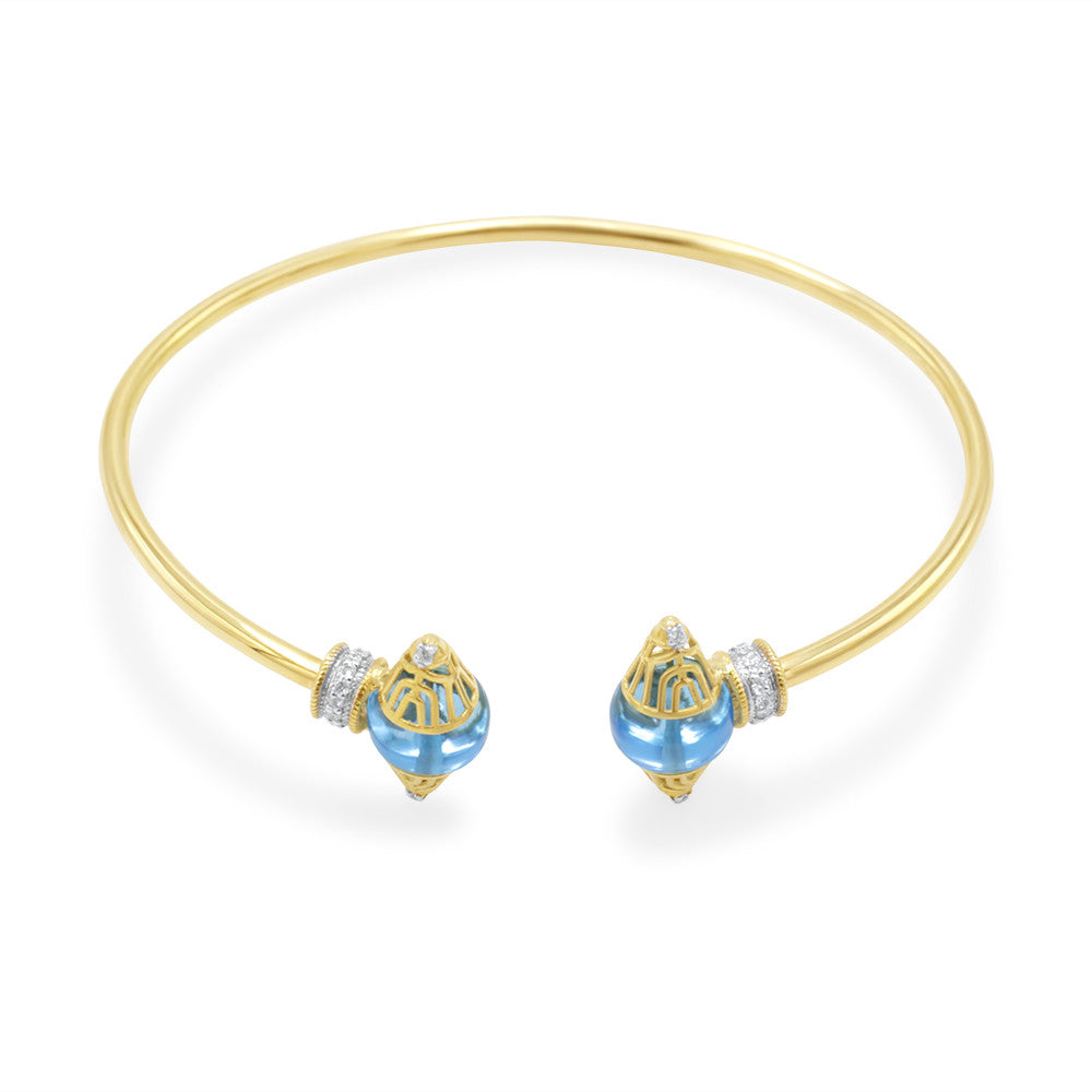 Blue Topaz Cuff Bangle
blue topaz bangle in dubai
bangle in dubai
gold bangles in dubai
fashion bangles in dubai