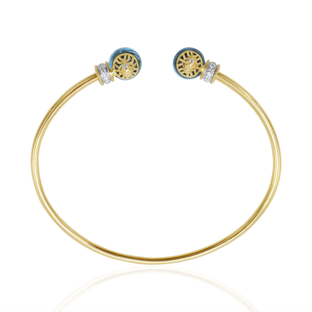 Blue Topaz Cuff Bangle
blue topaz bangle in dubai
bangle in dubai
gold bangles in dubai
fashion bangles in dubai