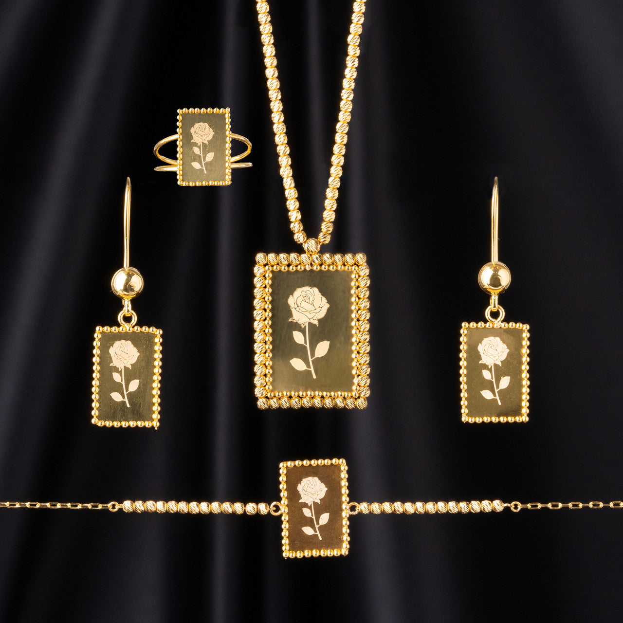 21K Yellow Gold Bahraini Necklace Set with Rose Flower Frame Engraving
FASHION WEAR NECKLACE
GOLD SET IN DUBAI
SHARJAH GOLD SOUQ
21K GOLD NECKLACE SET
FASHION WEAR NECKLACE
21K GOLD JEWELLERY IN DUBAI
21K GOLD NECKLACE SET
EVERYDAY NECKLACE