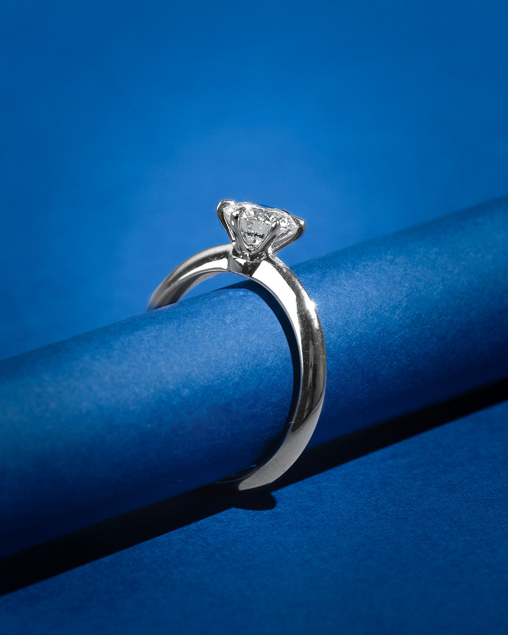 18K Lab Grown Diamond solitaire Engagement Ring