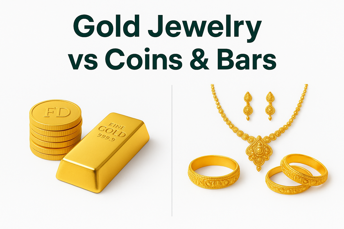 Top 5 Reasons to Invest in Gold Jewelry Instead of Coins or Bars
