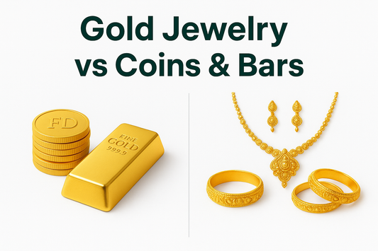 Top 5 Reasons to Invest in Gold Jewelry Instead of Coins or Bars