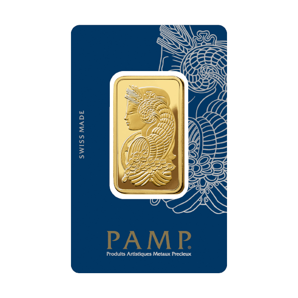 24K PAMP Lady Fortuna Gold Bar 1 Ounce