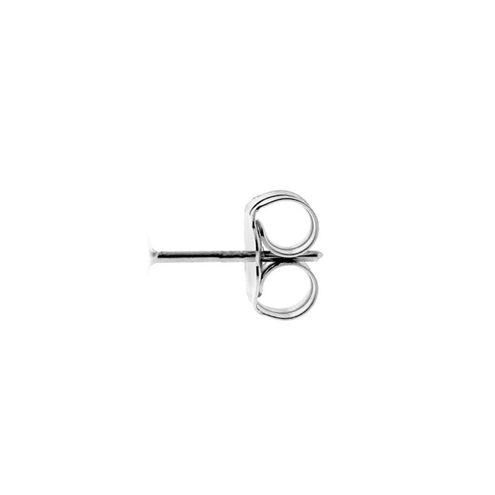 Pushback Closure on 18K White Gold Italian Raindrop Bridal earrings