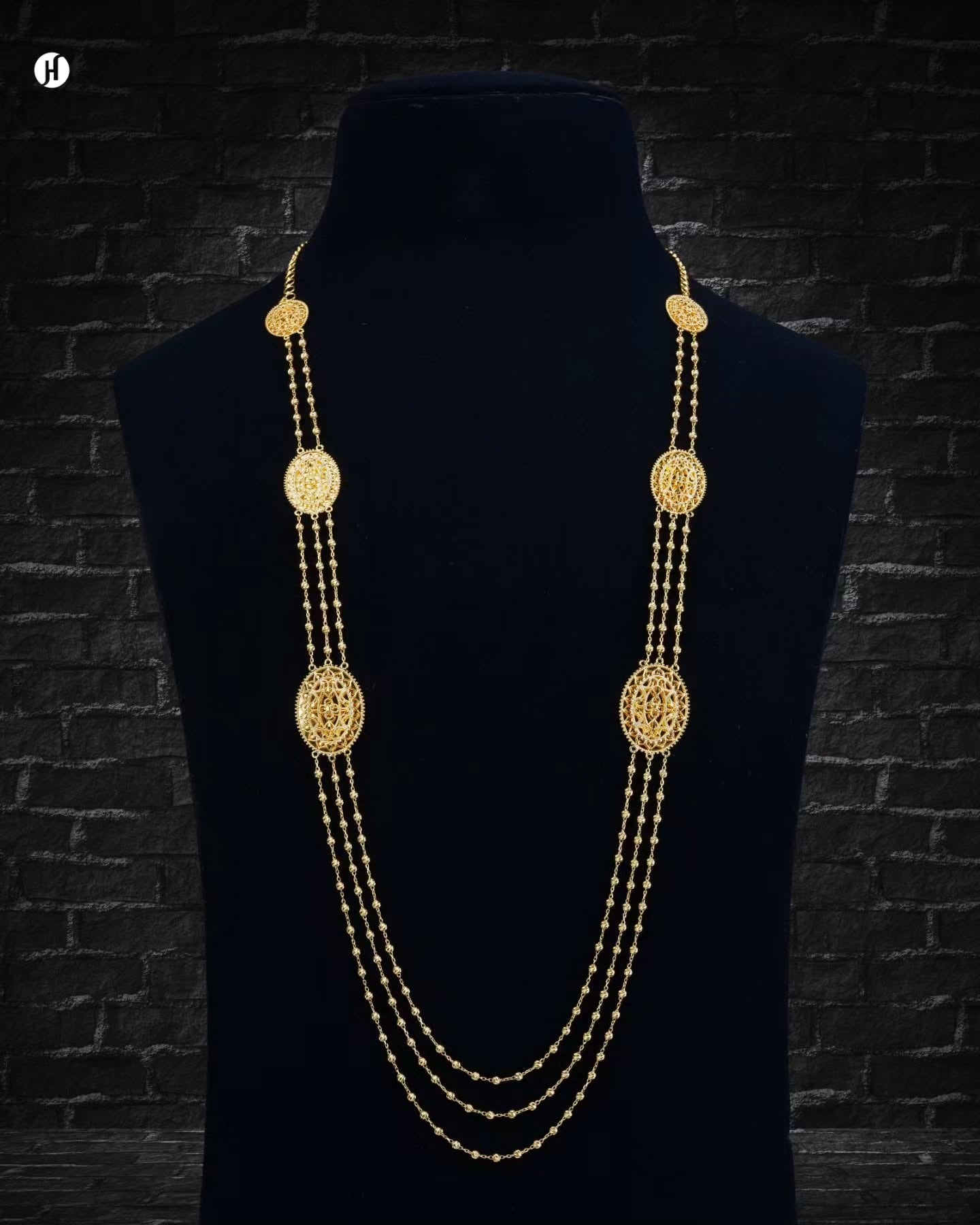 21K Yellow Gold Omani Traditional Oval Long Necklace Set | 
21K gold Omani necklace set, Omani traditional gold jewelry, yellow gold oval necklace set, Khaleeji gold necklace, Emirati gold jewelry, Pakistani gold necklace set, gold necklace with earrings and ring, Arabian gold jewelry set, gold jewelry for Abaya, luxury gold necklace gift, 21 karat gold necklace Dubai, gold jewelry for weddings, traditional Middle Eastern gold set