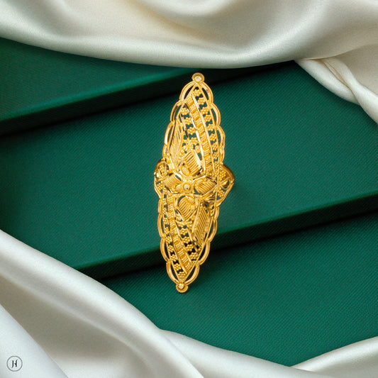 22K Yellow Gold Traditional Oval Ring