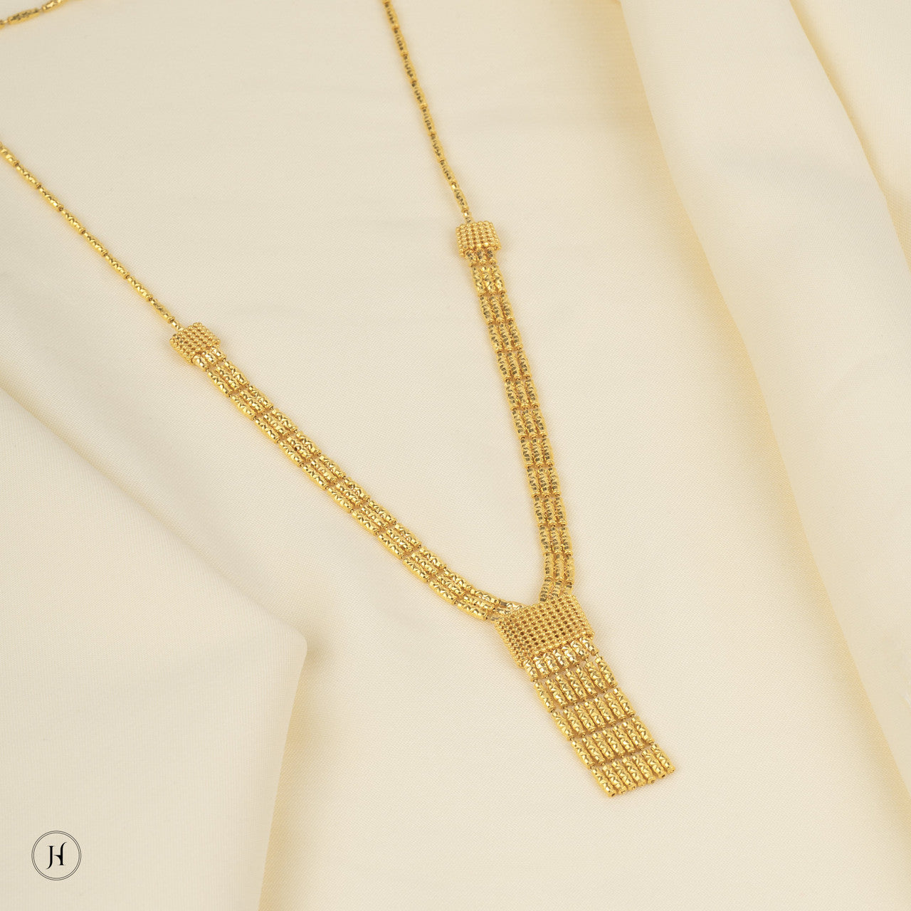 22K Yellow Gold Waterfall Necklace