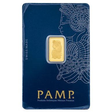 24K PAMP Gold Bar 2 Grams