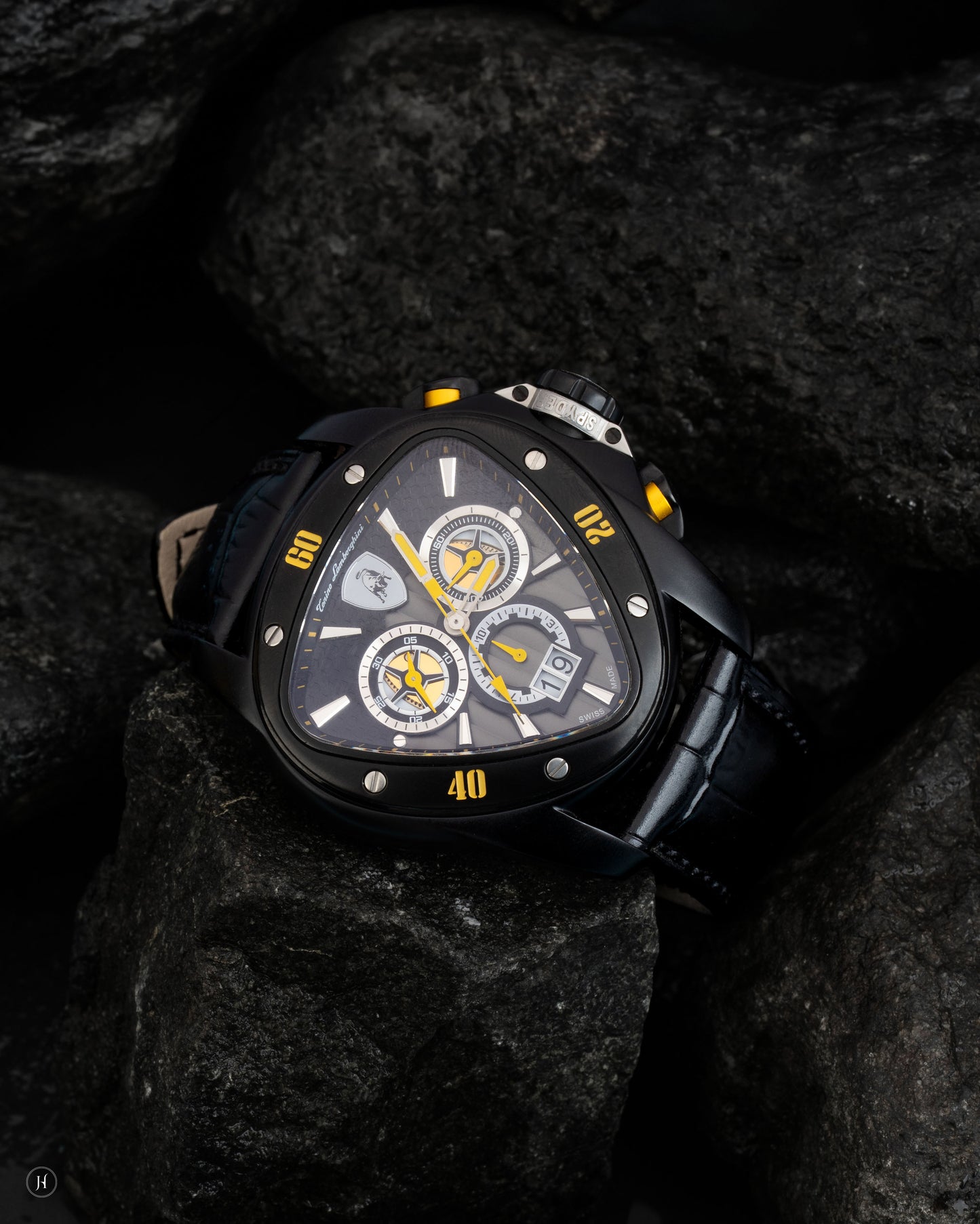 Black Chronograph Sports Premium Watch