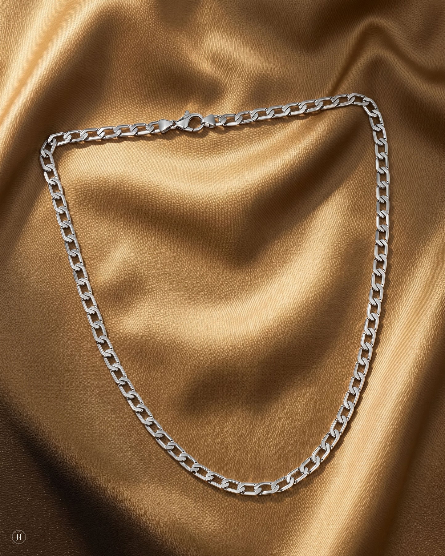 950 Platinum Box-Curb Link Chain