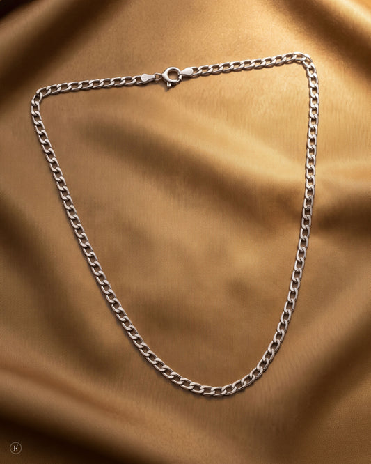 950 Platinum Diamond-Cut Curb Chain for Men and Women In Dubai | J.H by Priyansh Jewellery.