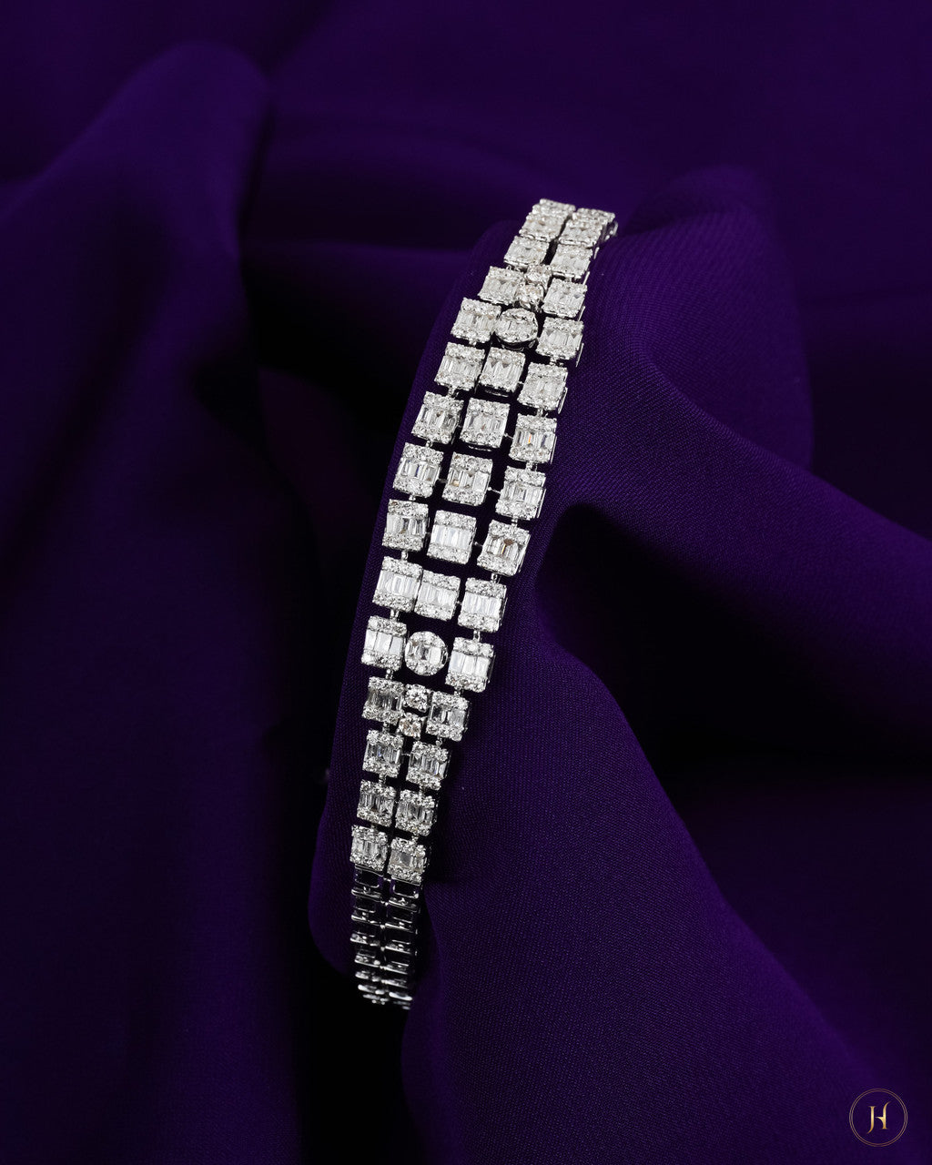 18K White Gold Diamond Bracelet