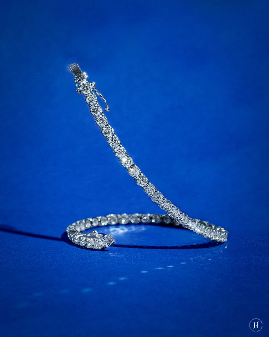 18K Lab Grown Diamond Round 11.27 Ct Tennis Bracelet