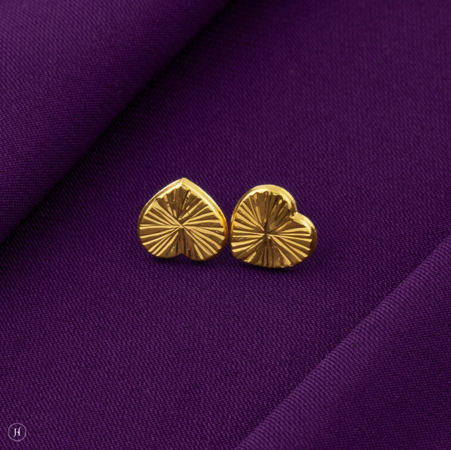 Baby Heart Earrings | Affordable Gold Baby Jewellery Gift In UAE