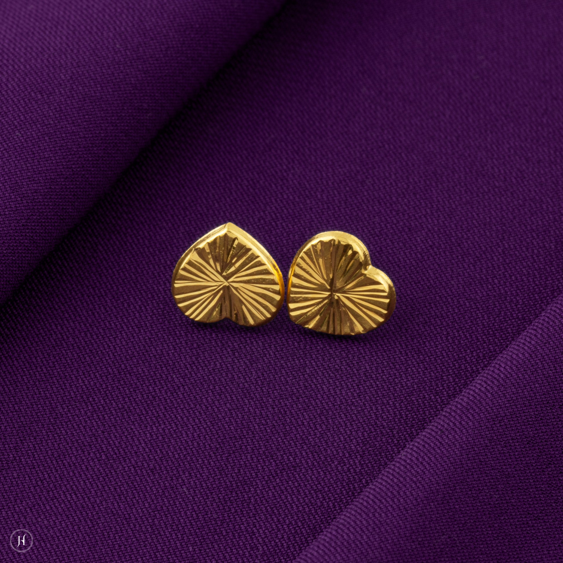 Baby Heart Earrings | Affordable Gold Baby Jewellery Gift In UAE
