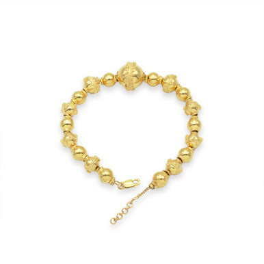 21K Yellow Gold Bahraini Sphere Bracelet