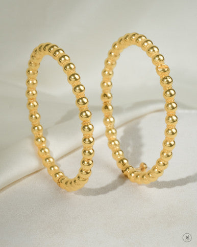 21K Yellow Gold Khaleeji Ball Screw Bangle