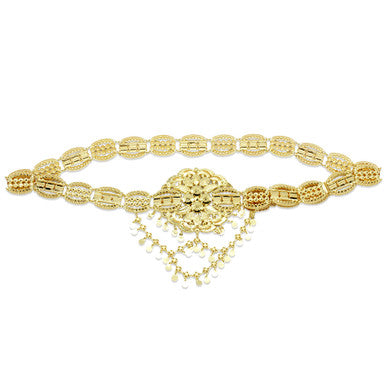 21K Yellow Gold Bahraini Fan Bridal Belt