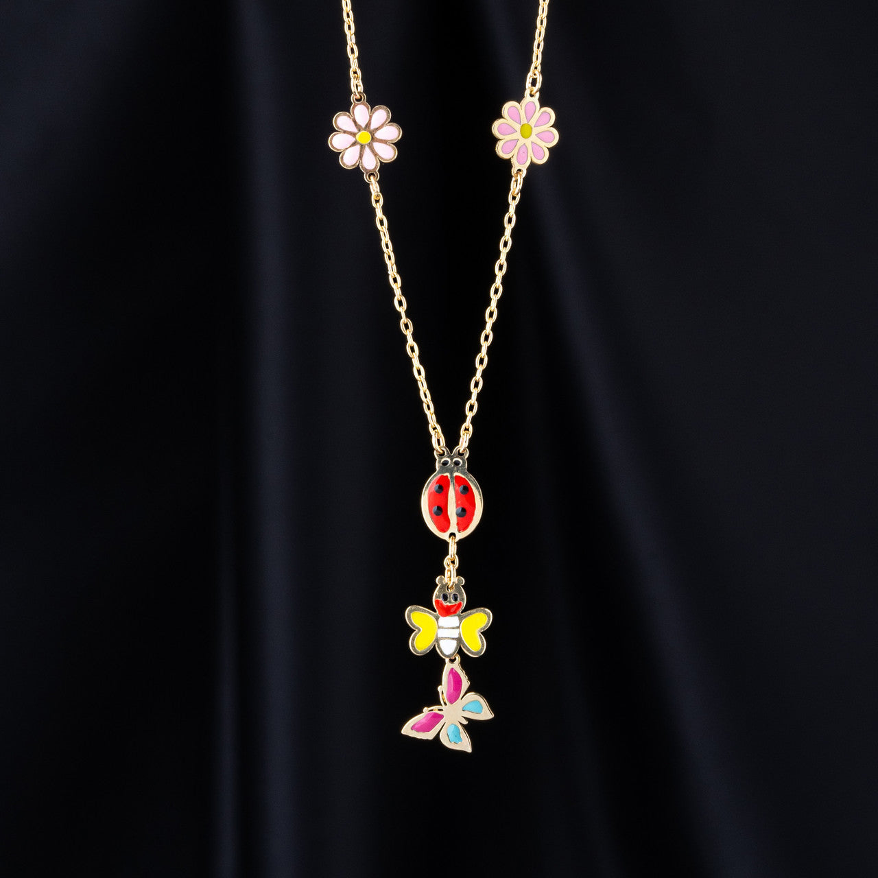 18K Yellow Gold Cute Floral butterfly & Bees Baby Necklace
BABY JEWELLERY DUBAI
GOLD BABY JEWELLERY SET
SHARJAH GOLD SOUQ
GOLD GIFT FOR BABY GIRL