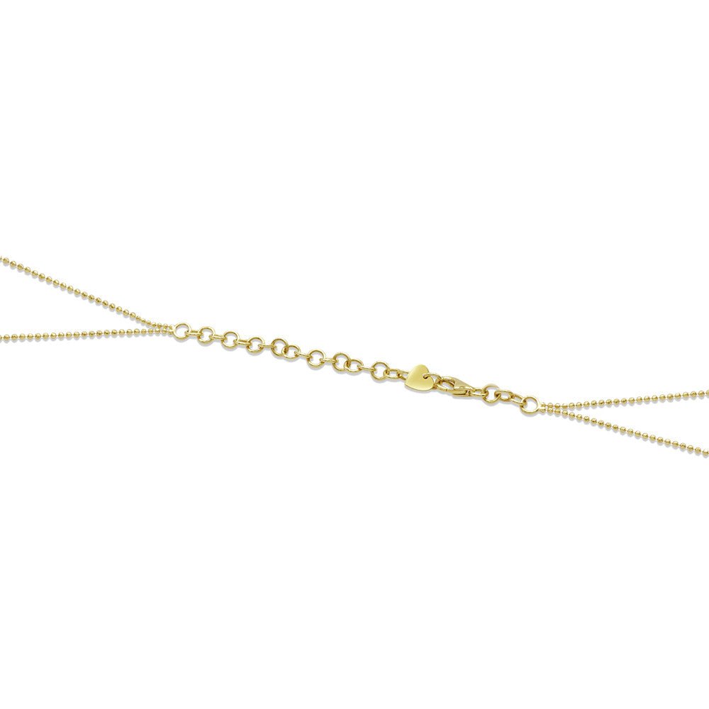 Adjustable lobster clasp on 21K Yellow Gold Saudi Dome Rope Necklace