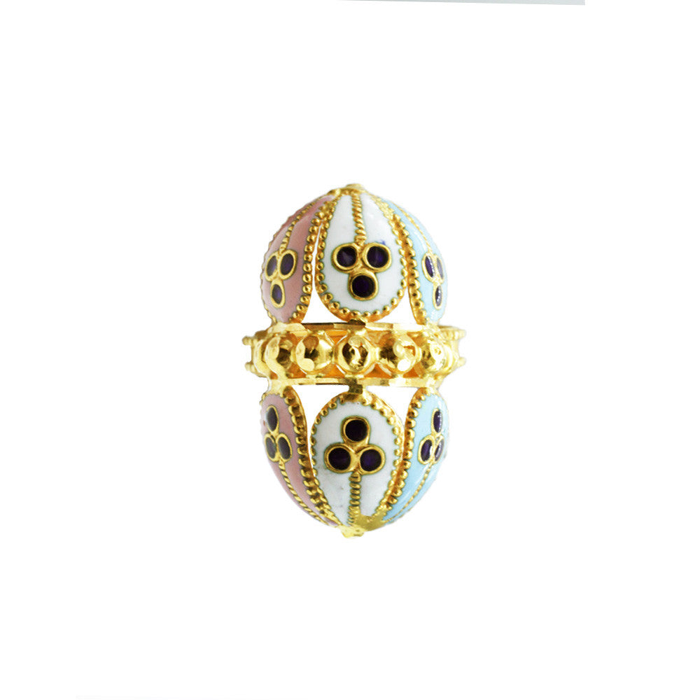 21K Yellow Gold Bahraini Double Dome Ring