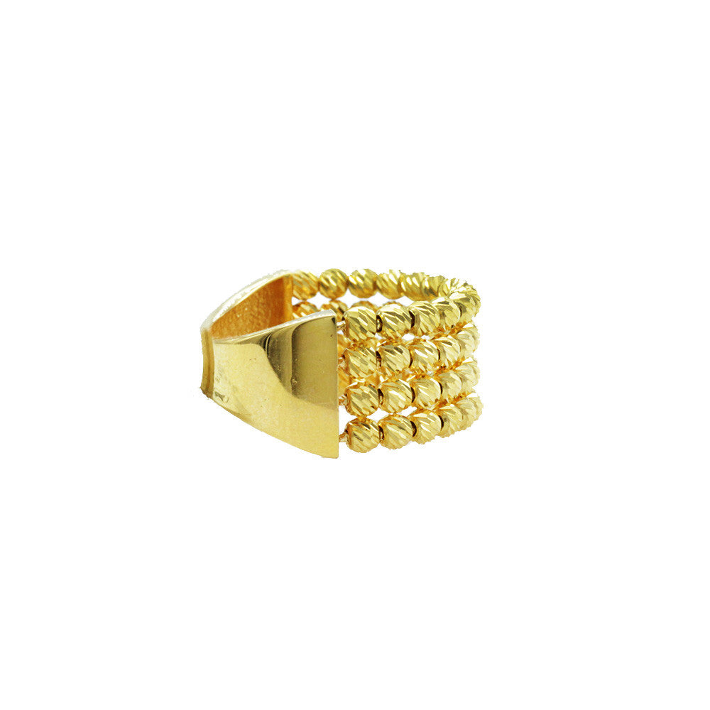 Side Profile of 21K Yellow Gold Saudi Four Layer Balls Ring

Contemporary Design
Innovative Craftsmanship
Versatile Glamour
Thoughtful Gift Choice
Saudi Craftsmanship
Modern Elegance
Intricate Arrangement
Yellow Gold Jewelry