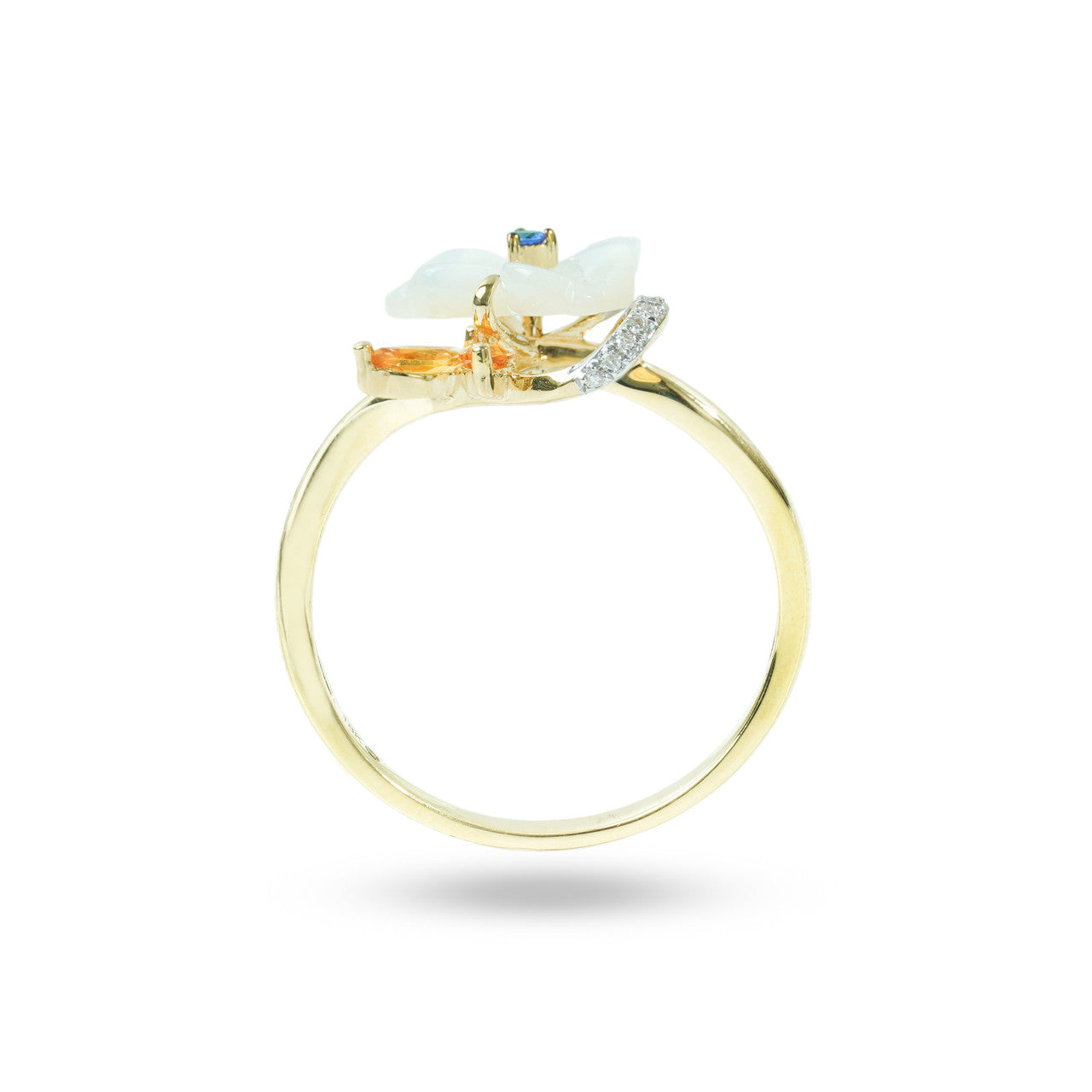 18K Yellow Gold and Diamond Ring