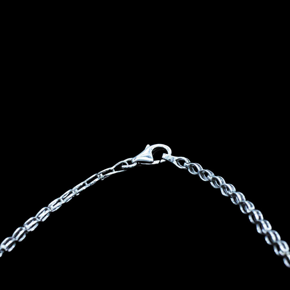 Lobster clasp on 18K White Gold Italian Raindrop Bridal Princess Necklace