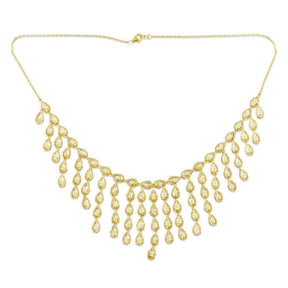 Princess length 21K yellow gold Saudi Hanging necklace