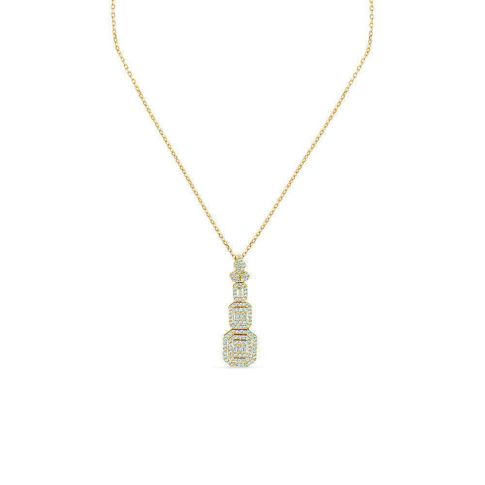 Matinee length 18K Yellow Gold Italian Radiant Necklace