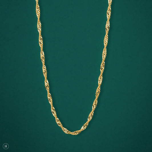 gold chain for ladies 22k
