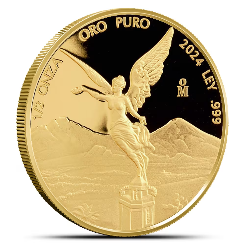 24Karat Mexican Gold Coin 1/2 Ounce